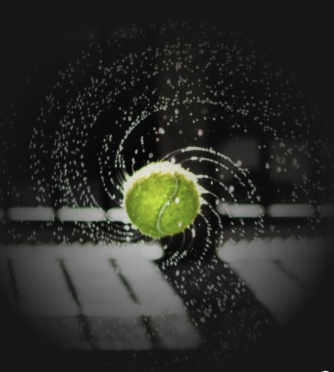Tennis ball splash